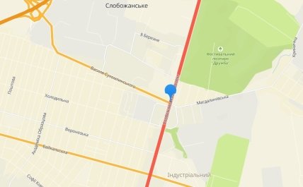 місце ДТП на карті