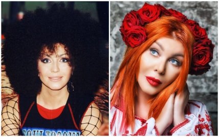 Ірина Білик у молодості і зараз