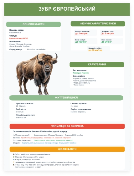 Как выглядит европейский зубр
