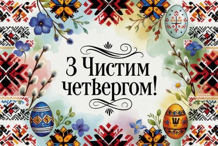 листівка на Чистий четвер, картинки, привітання
