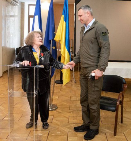 Лина Костенко и Виталий Кличко