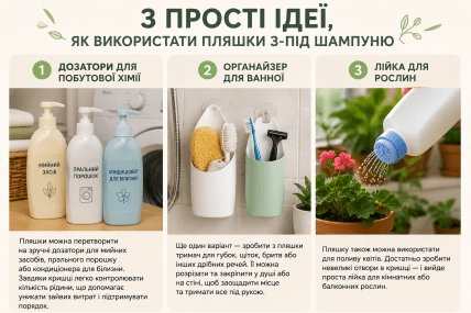 Что можно сделать из старых бутылок из-под шампуня и геля для душа