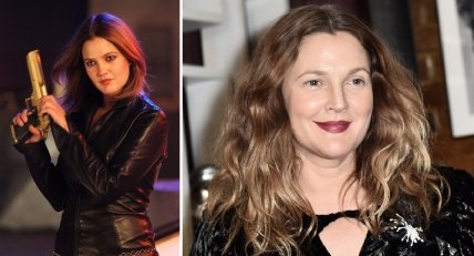 Дрю Беррімор у ролі Ділан Сандерс та в житті, 2023 рік