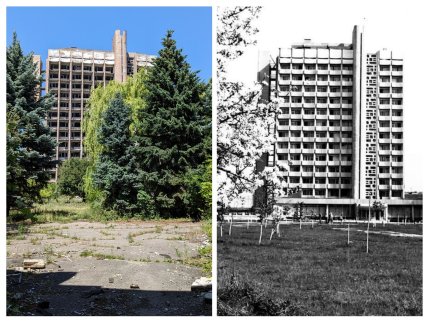 Головний корпус санаторію "Дніпровський" біля Кам'янського