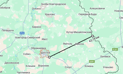 Где Шостка на карте