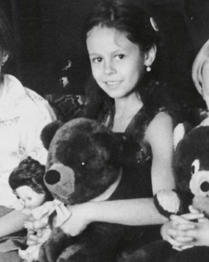 Наталія Єгорова у дитинстві