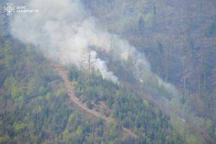 К ликвидации пожара привлекли авиацию ГСЧС