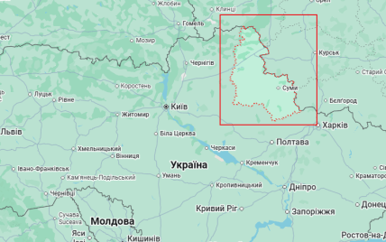 Сумская область на карте