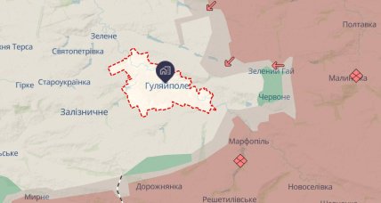 Фото Гуляйполе станом на 21 листопада 2025 року DeepState