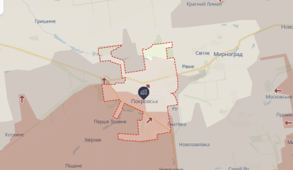 Покровск на карте