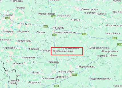 Де знаходиться Благовіщенськ на карті