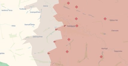 На карте Deep State Гуляйполе отмечено как оккупированное россиянами