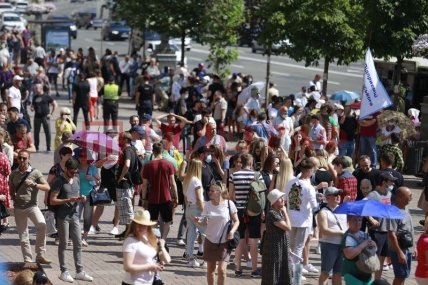 Митинг под КМДА 8.07.2021