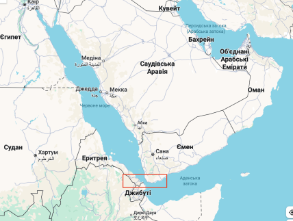 Баб-ель-Мандеб на карті