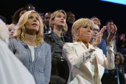 Брижит Макрон и Лоранс Озьер-Журдан