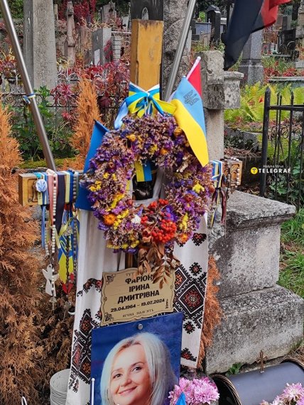 Ірина Фаріон, могила