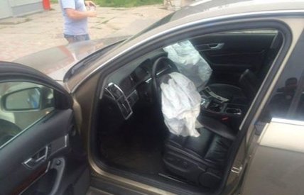 Во Львове "Ауди" врезалось в автомобиль патрульной полиции