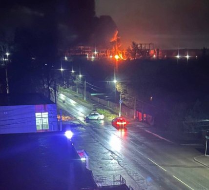 Пожежа на ТЕЦ в російському Владімірі після атаки дронів