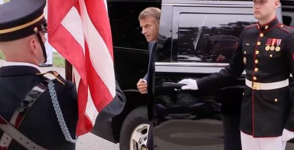 Макрон прибыл в Белый дом