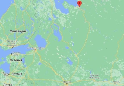 Архангельск на карте