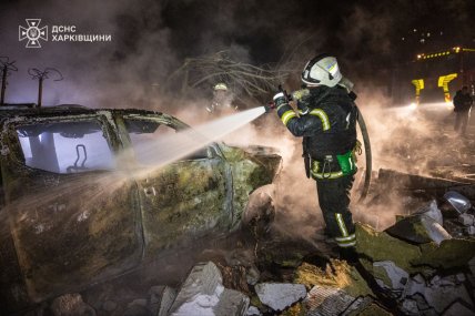 Последствия удара России по Харькову 23.11.2025