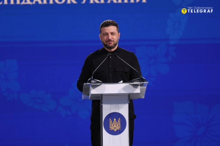 Президент Володимир Зеленський на Молитовному сніданку. Фото: Ян Доброносов, Telegraf