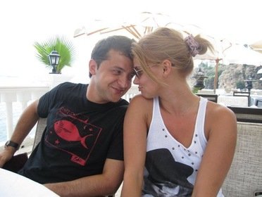 Анастасія Задорожна разом із Володимиром Зеленським