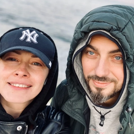 Елена Кравец с мужем