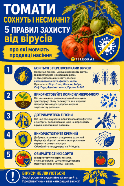 Як захистити помідори від вірусів