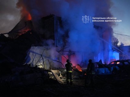 Последствия удара по Запорожью 22 сентября