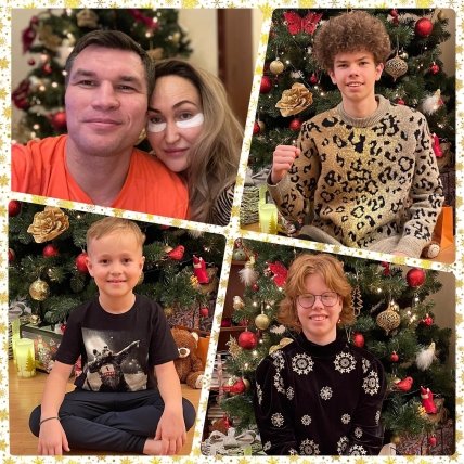 Григорий Дрозд с семьей