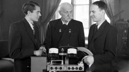 Борис Патон з батьком та братом