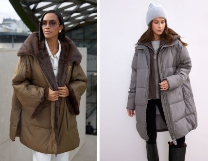 пуховик оверсайз