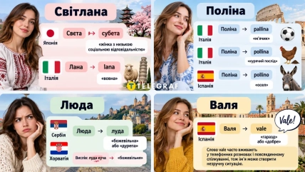 Деякі звичні українські жіночі імена за кордоном мають несподівані мовні асоціації