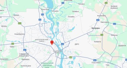 Дом с крылатыми гуриями на карте Киева