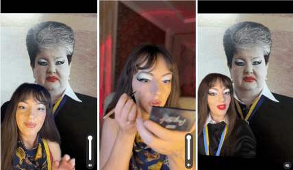 Алла Бандура, макіяж