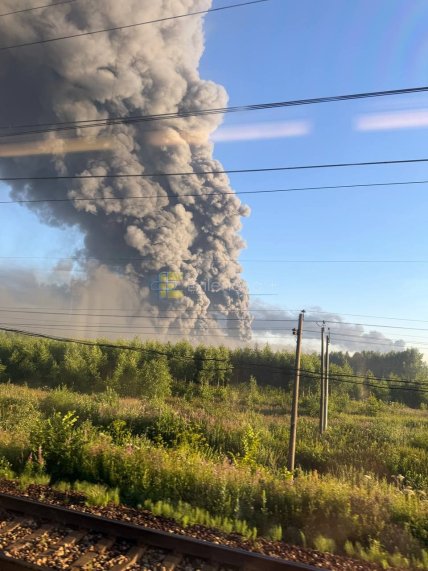 Пожежа у Котовську після атаки дронів 18.07.2026