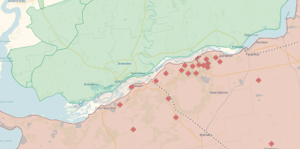 Бої на лівобережжі Дніпра в Херсонській області