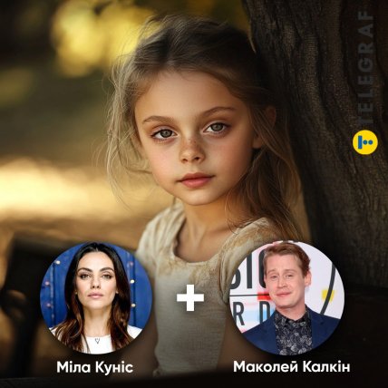 Ребенок Милы Кунис и Маколея Калкина по версии ИИ