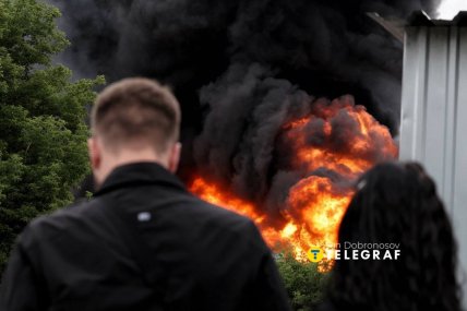 Пожар после удара БпЛА по Киеву 8 июля
