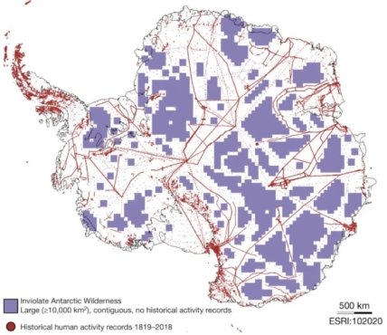 Карта Антарктиды