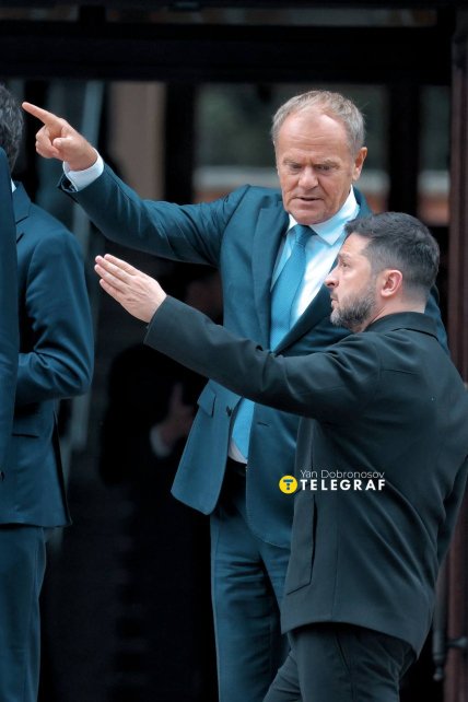 Дональд Туск та Володимир Зеленський