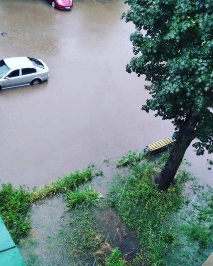 В Харькове прошел сильный ливень 14.07.2020