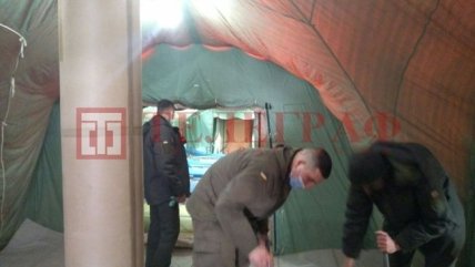 Мобильный госпиталь для больных СОVID-19 в Ивано-Франковской области