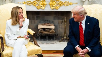 Джоржія Мелоні та Дональд Трамп у Білому дому, 2025 рік