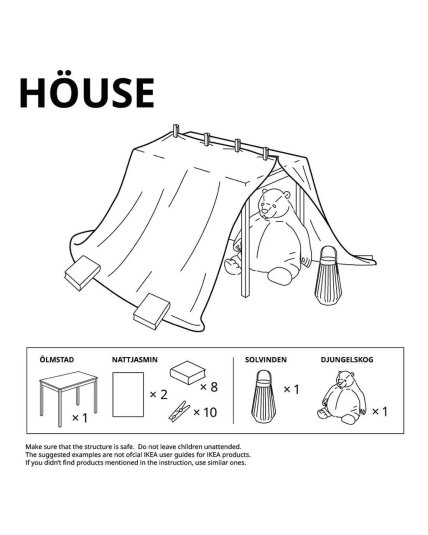 Спосіб зробити халабуду від Ikea