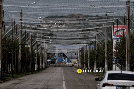 Антидронові сітки у Краматорську. Фото Ян Доброносов "Телеграф"
