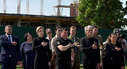 Церемонія перепоховання Андрія Мельника
