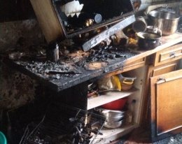 В Киеве горела многоэтажка