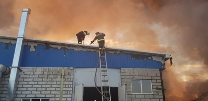 Харьковской пожар на складе резиновых изделий 20.08.202